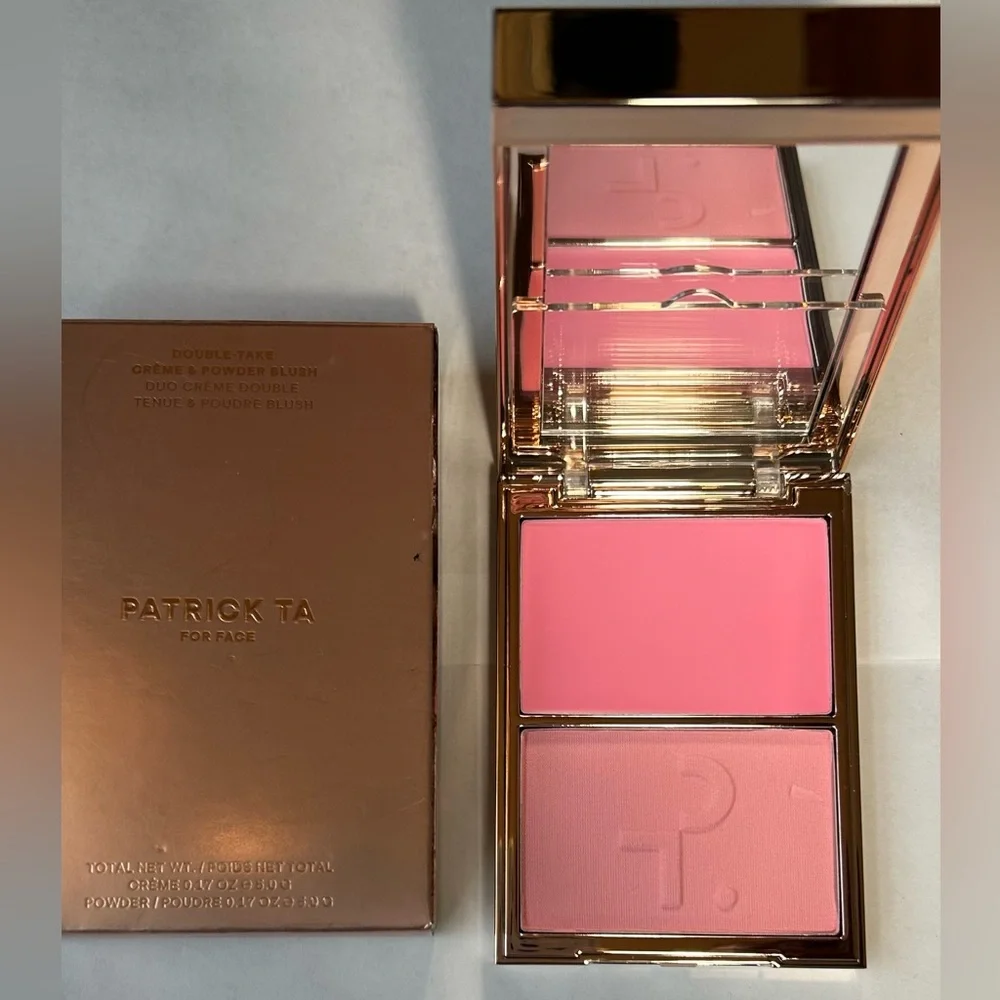 NWT🌷Patrick Ta’s “Just Enough” Cream & Powder Blush Duo